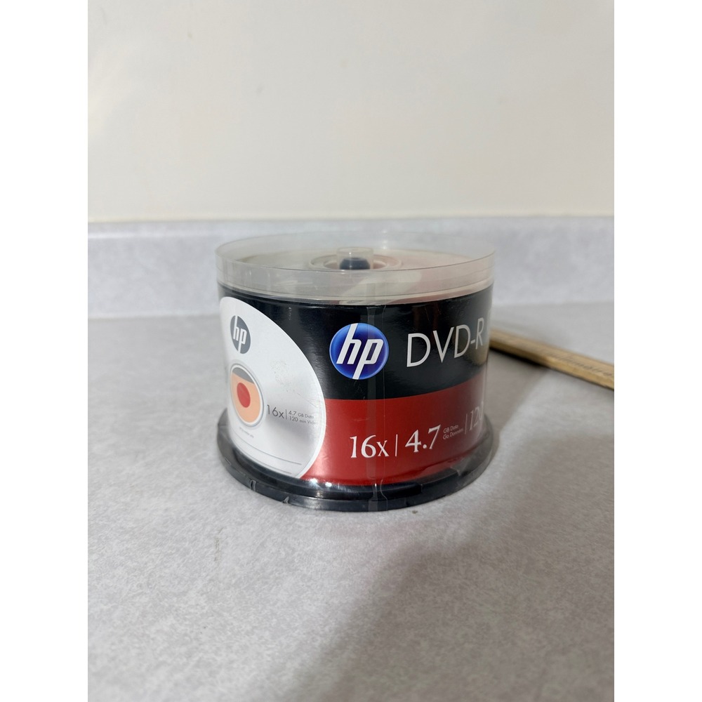 HP DVD-R 50 Pack Spindle 4.7GB 120min 16x Recordable Media DM16050CB New Sealed - Picture 2 of 6